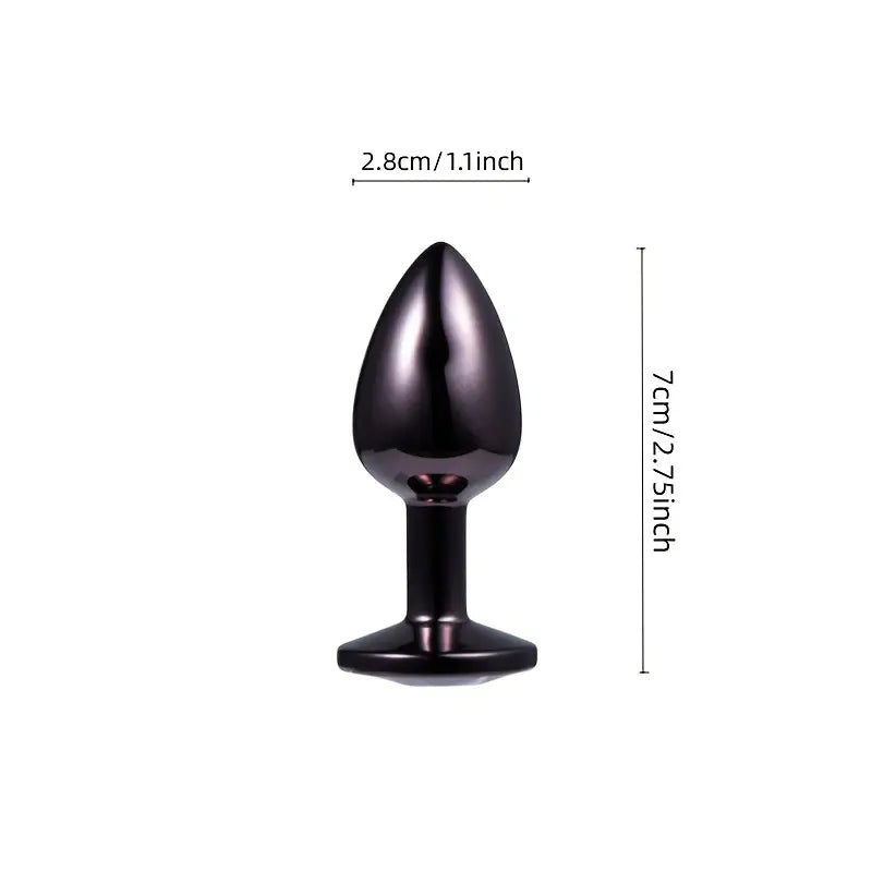 Small Size Multiple Colors Round Smooth Heart-Shaped Butt Plug