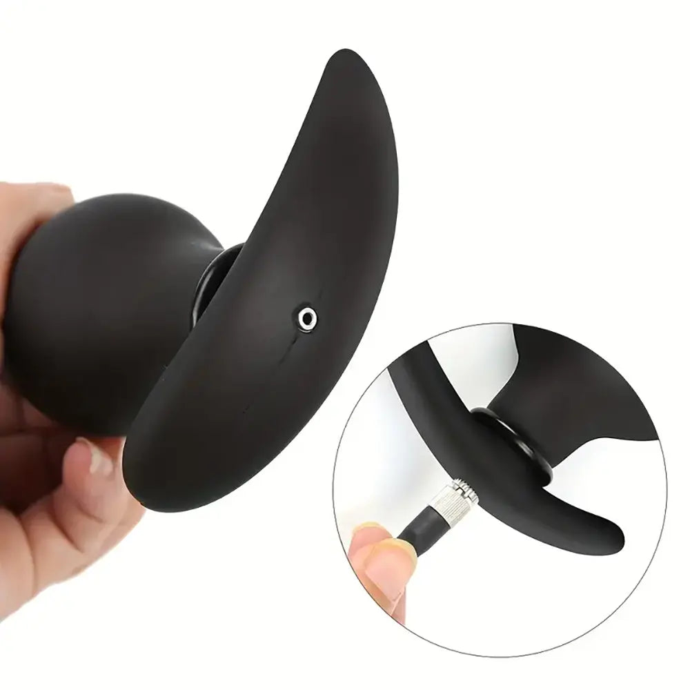 Silicone Expand Inflatable Anal Plug Adjustable Anal Balloon Pump