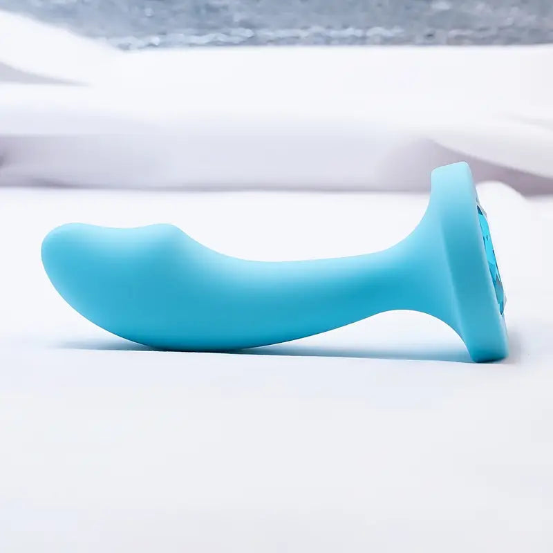 Silicone Anal Dildo Trainer Tool With Diamond Prostate Butt Plug Toy