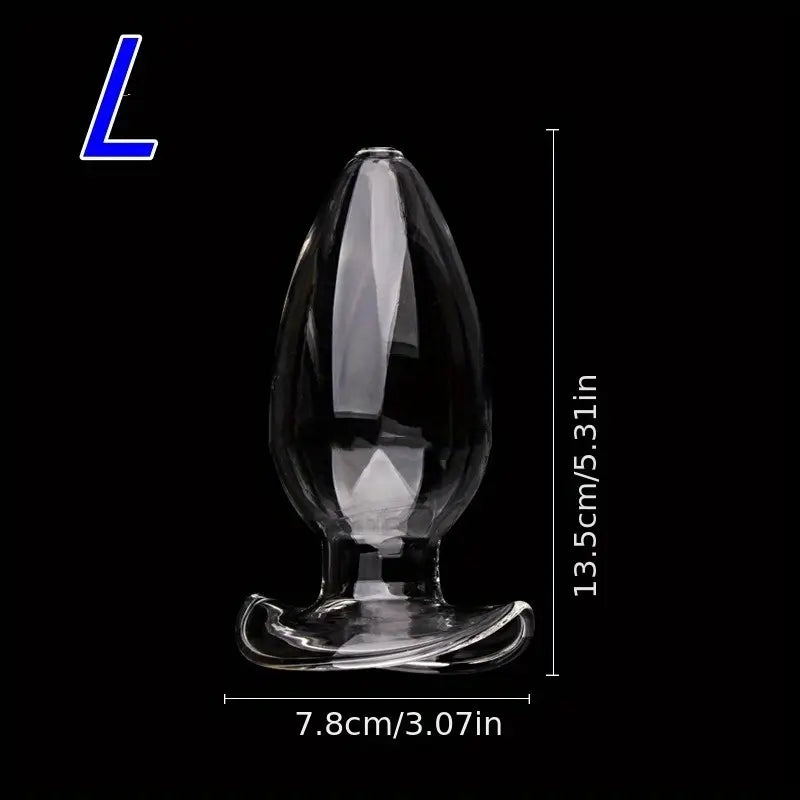 Glass Dildo Anal Plug Crystal Posterior Anal Plug Hollow Lesbian Sex Toy