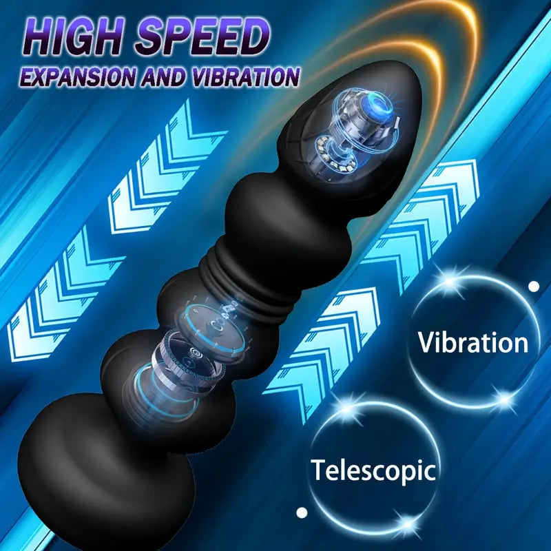 Wireless G-Spot Stimulator With 2 Modes Dual Motor Vibrating Anal Plug