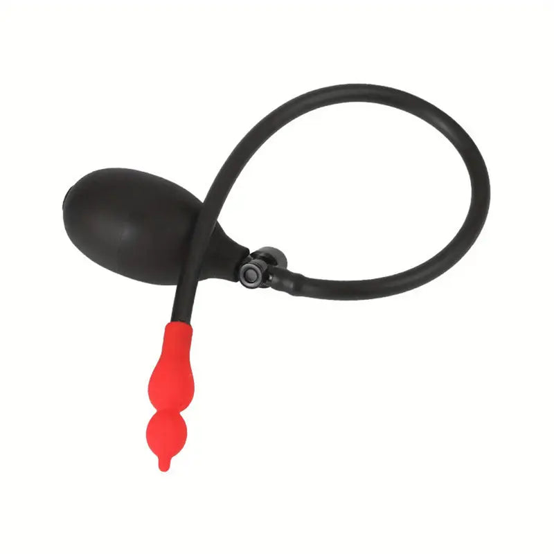 Unisex Anal Plug With Inflation Controller Inflatable Flirting Adult Toy