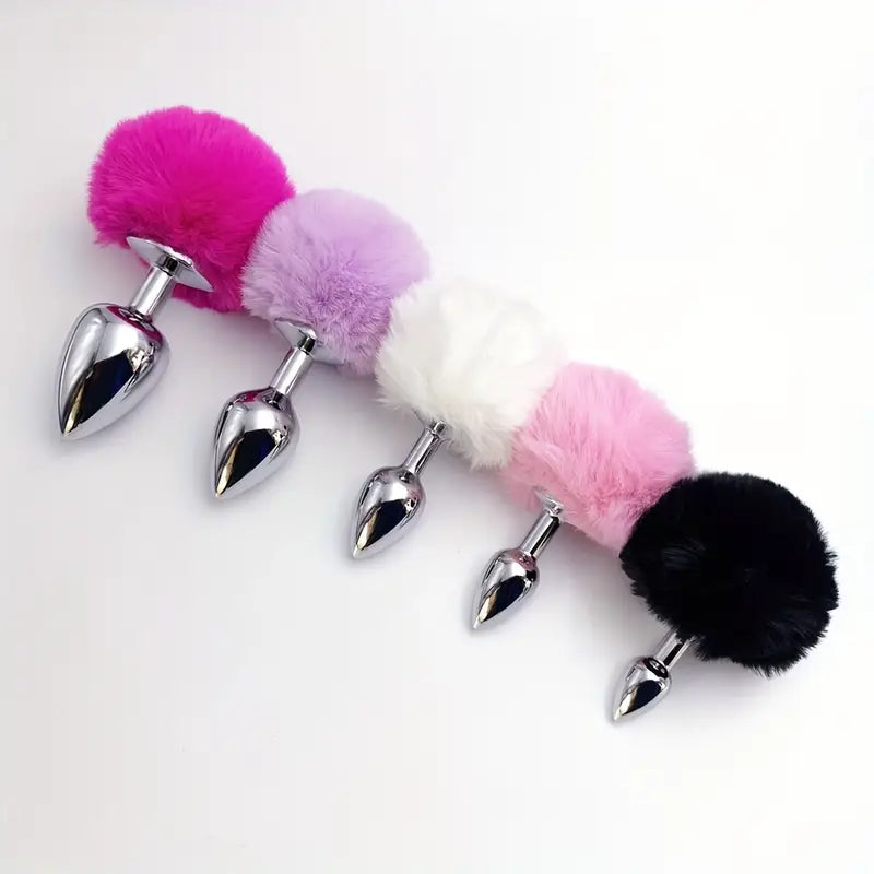 BDSM Rabbit Tail Butt Plug Animals Role-playing Sex Games Animal Tail