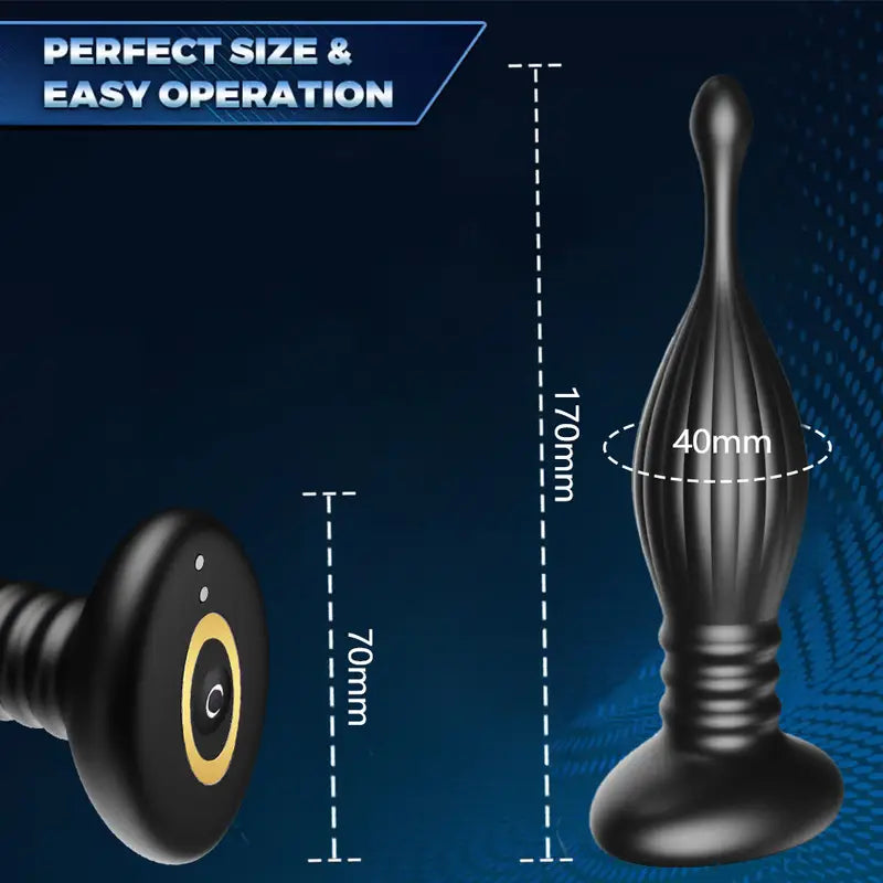 Prostate Massager Male Sex Toy Vibrating Butt Plug Dildo Stimulator