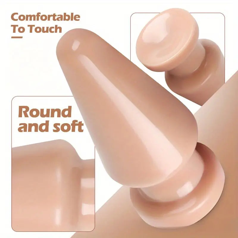 Elegant PVC Rectal Butt Plug Comfortable Gloss Finish Anal Stretcher