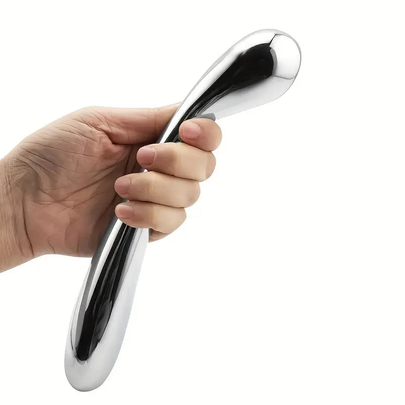 Stainless Steel Large Butt Plug G-Spot Double Dildo Prostate Massager