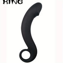 6.88in Black Curved Dildo For Women Clitoris Stimulator Erotic Sex Toy