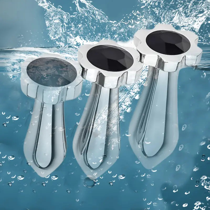 3pcs Anal Trainer Plum Blossom Shape Anal Toys Jeweled Metal Butt Plug