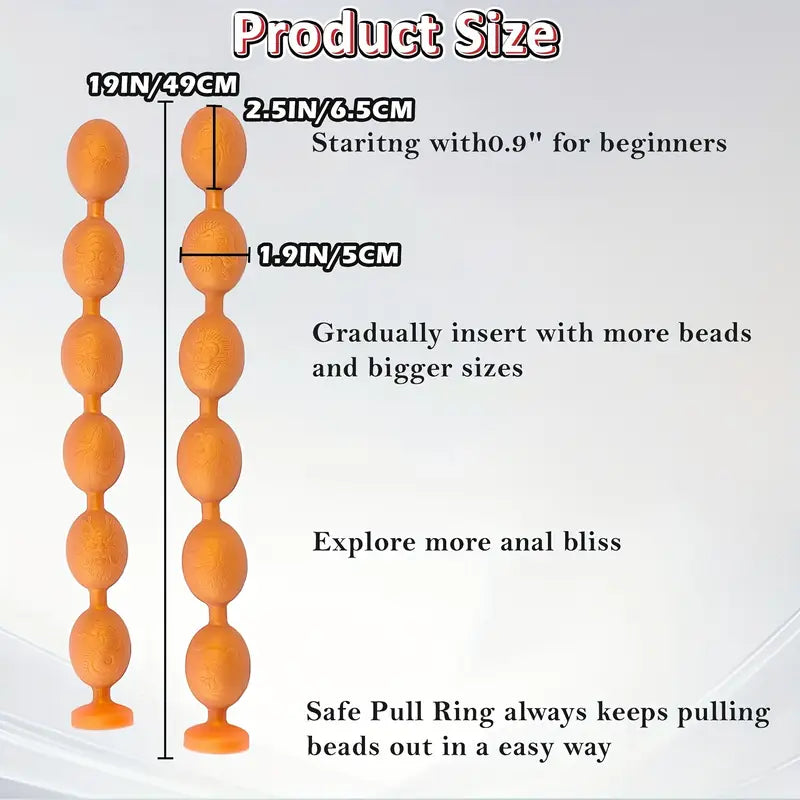 Zodiac Animals Silicone Wearable Anal Beads Anal Plug Pull Beads Massager