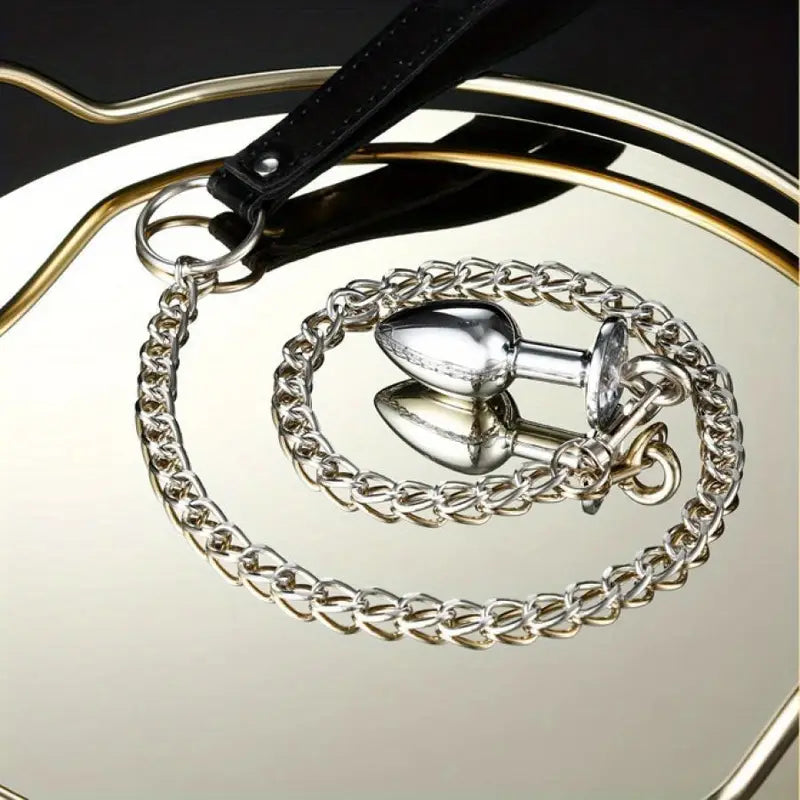 SM Adjustable Anal Plug Detachable Adult Alternative Traction For Flirting