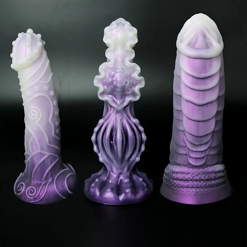 Alien Silicone Monster Dildo With Raised Points Non-Electric Intimate Toy