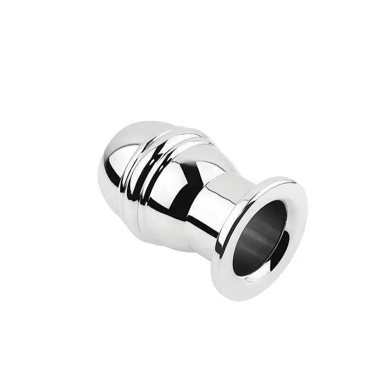 Metal Hollow Unique Polishing Metal Watchable Butt Plug For Anal Sex Love