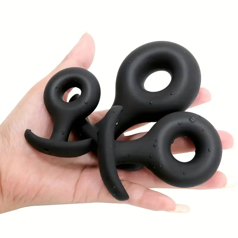 Silicone O-Shaped Anal Dilator Plug Comfortable Portable Sex Toy