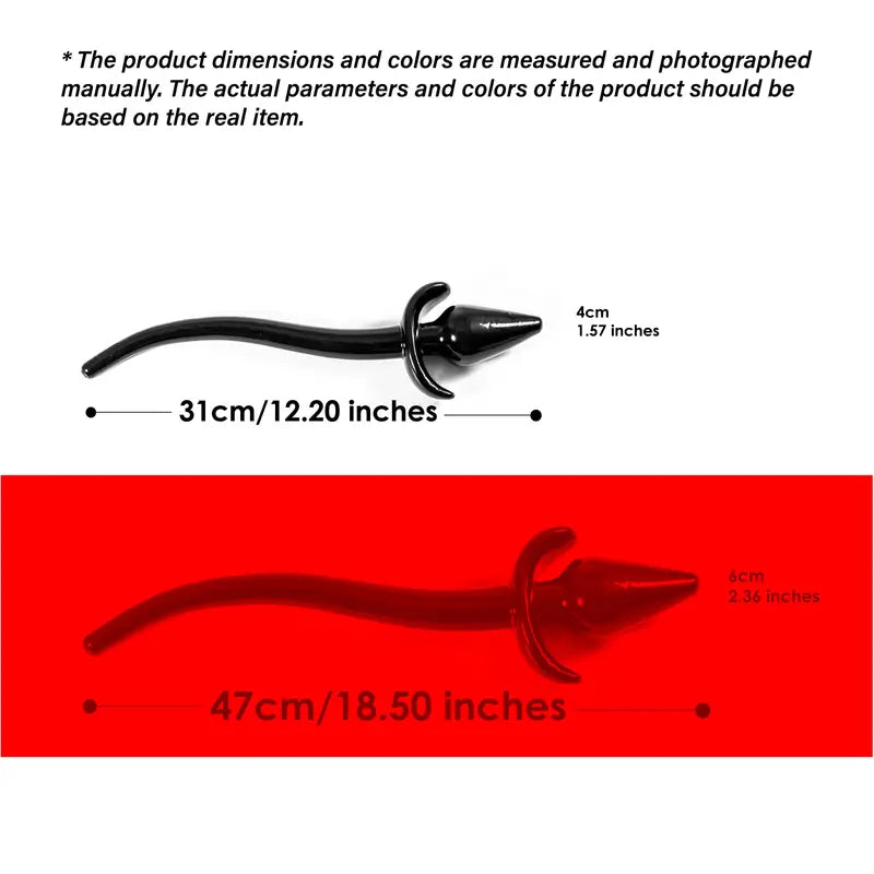 Sexual Disguise Dog Tail Anal Plug Double Head Dual Purpose Dog Tail