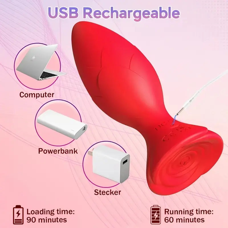 Anal Toy Vibrator With 9 Vibration Modes Prostate Massager Vibrator