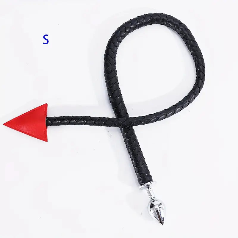 BDSM Whip Compilation Tail With Anal Plug Set Adult Sex Game Whip