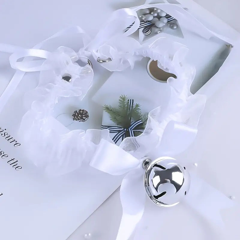 Set Dtachable Fox Tail Anal Plugs Cute Cat Women Dress-up Bell Necklace