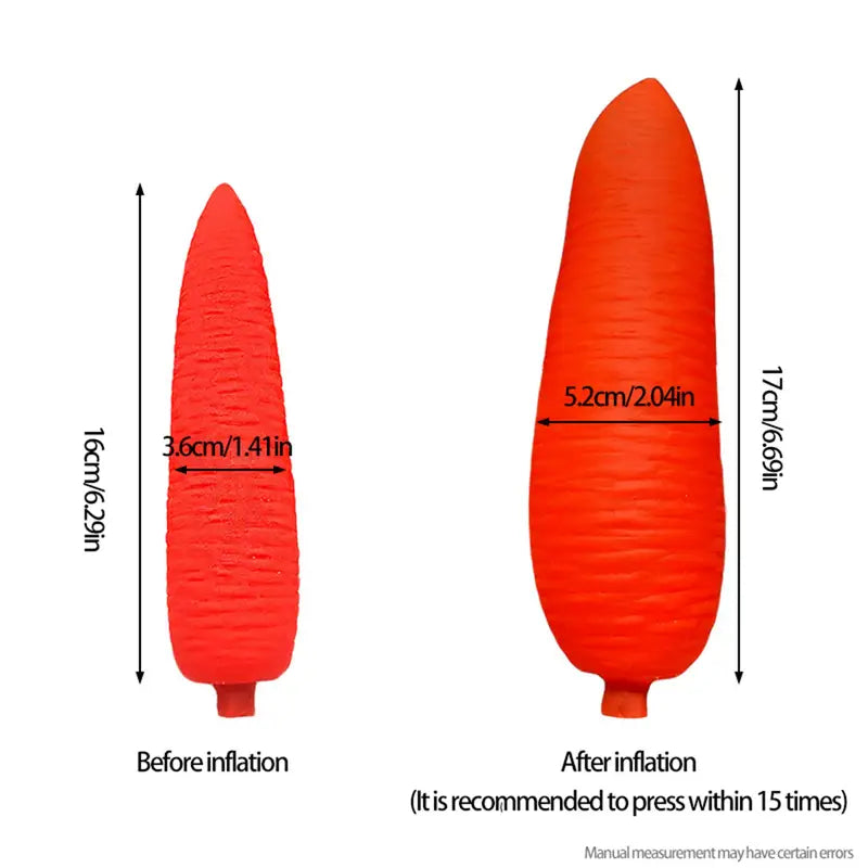 Inflatable Simulated- Carrot Shaped Adult Sex Toy Anal Plug For Anal Sex