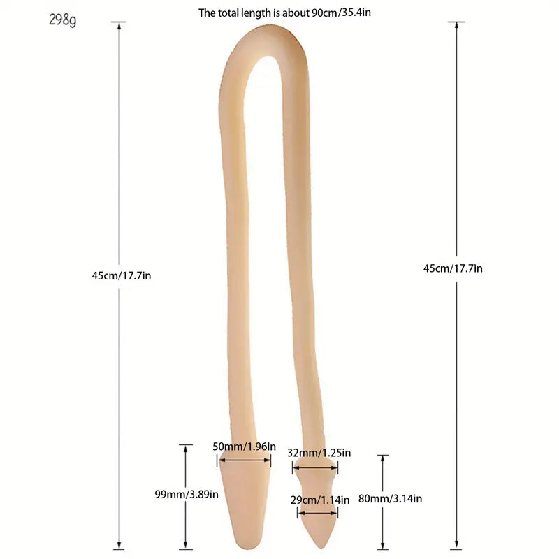 Soft Silicone Double Head Anal Plug Comfortable Ends For Beginners