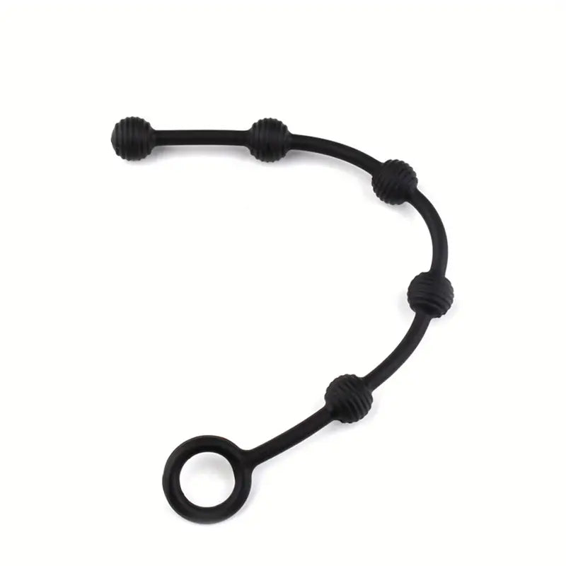 Anal Bead Anal Butt Plug Date Night Game Anal Toy with Pull Ring Adult Toy