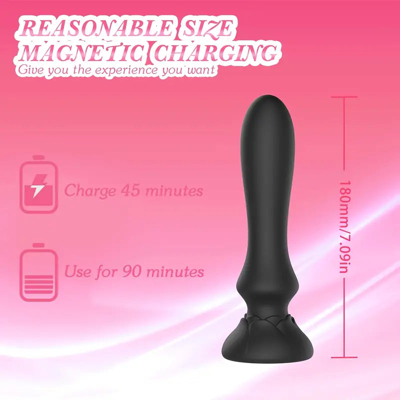 Anal Vibrator Butt Plug Prostate Massager With 10 Vibrating Modes Anal Toy