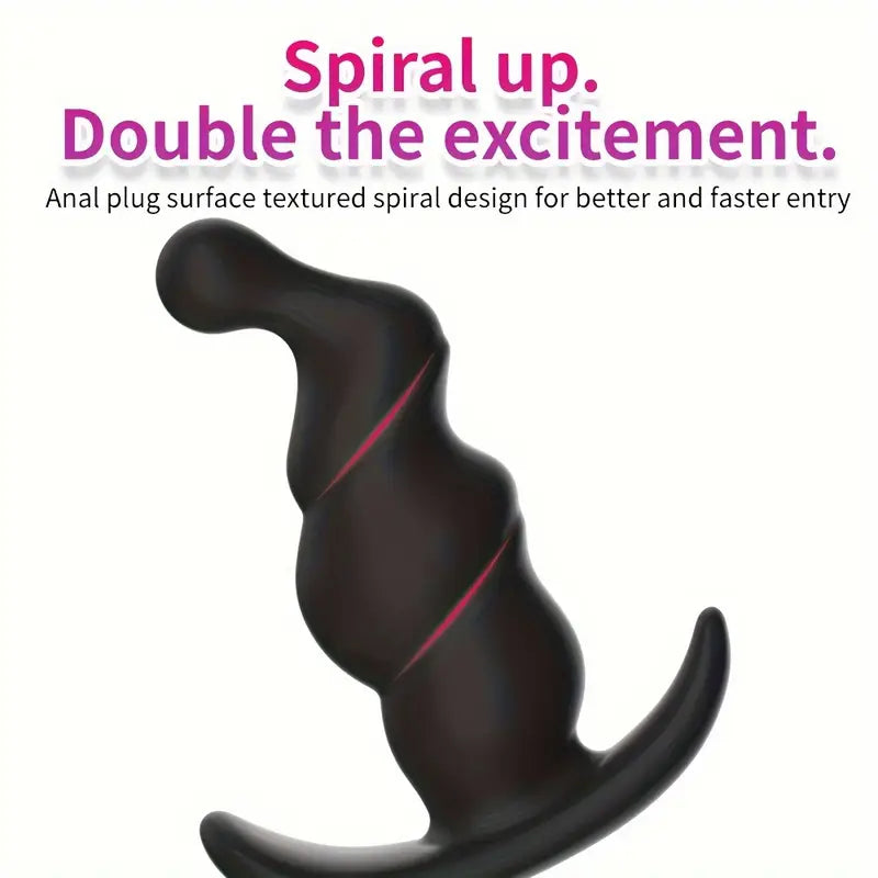 3pcs Unisex Soft Silicone Anchor Shaped Comfy Erogenous Anal Plugs