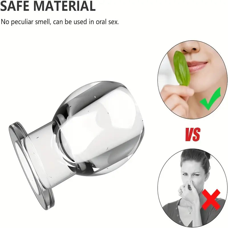 Hollow Voyeur Device Male Female Butt Plug Anus Extension Sex Toy