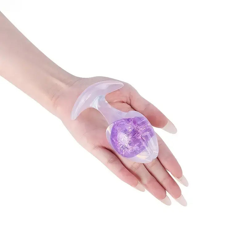 Realistic Anal Plug Liquid Silicone Enhanced Pleasure 4.09in Butt Plug