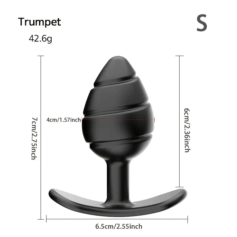 Silicone Anal Bead Plug Flared Base Prostate Toy For Men Couples Adults