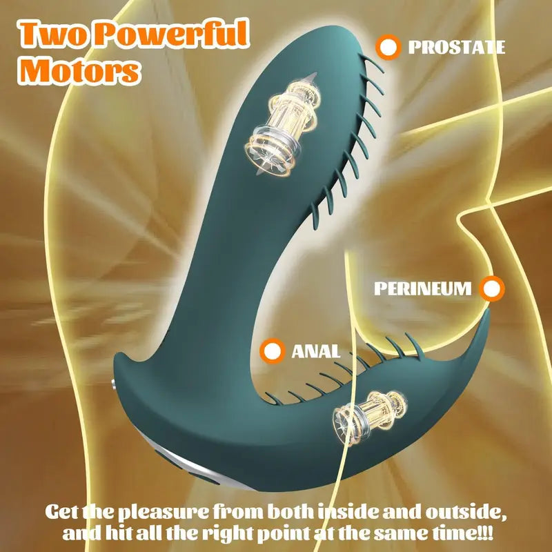 7 Electric Shock & 7 Vibration Modes Anal Plug G Spot Dildo Vibrator