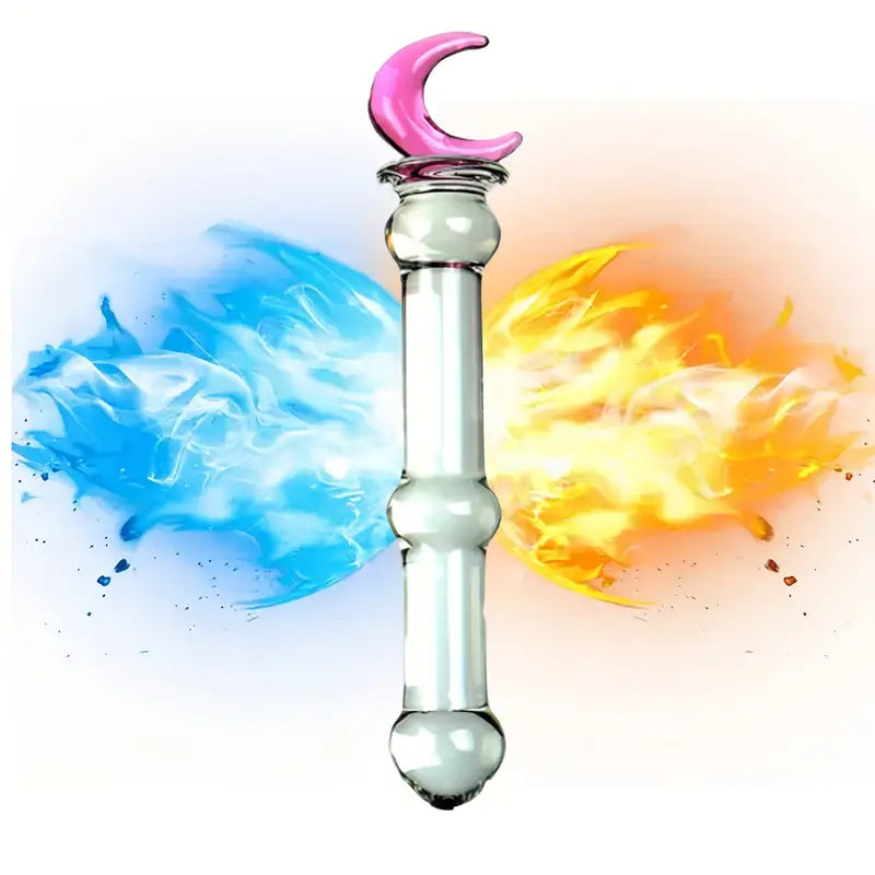 Glass Double-Ended  G-Spot Stimulation Butt Plug Glass Pleasure Wand
