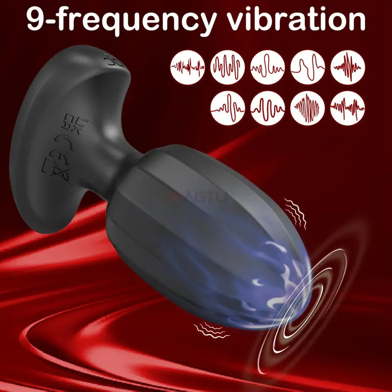 New Design Automatic 9 Frequency Vibrating Anal Plug For Men Women