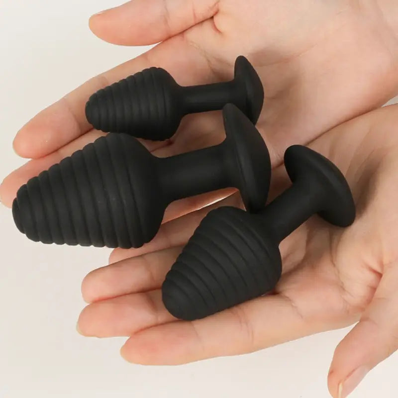 Women Men Sex Anal Expander Threaded Butt Plug Anal Massager