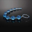 12inch Smooth & Seamless Anal Beads Body-Safe Graduated Blue Beads