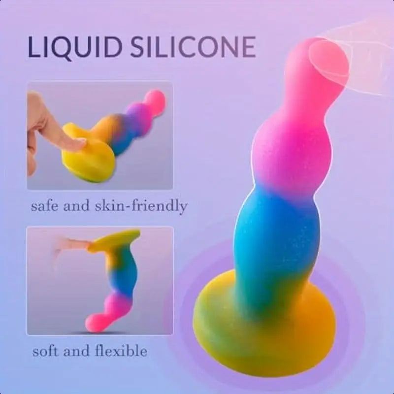 6.14 Inch Realistic Dildo Goswetoy Silicone Anal Prostate Butt Plug