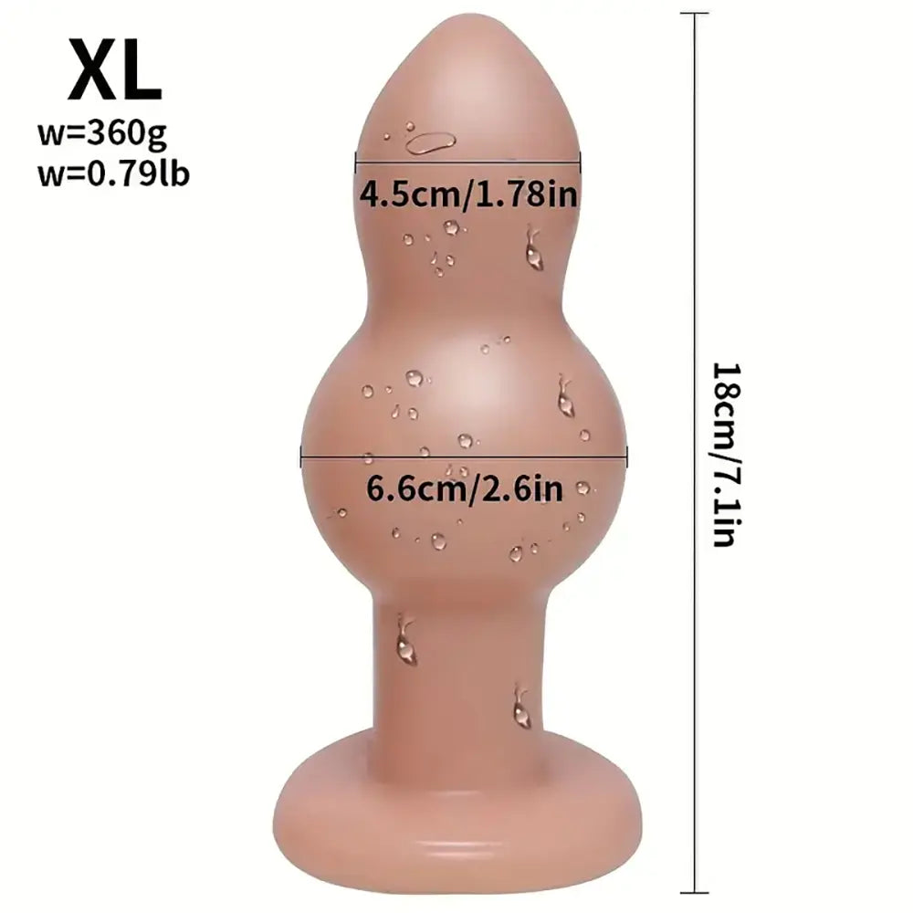 Big Butt Plug With Suction Stimulator Female Masturbation Sex Toy