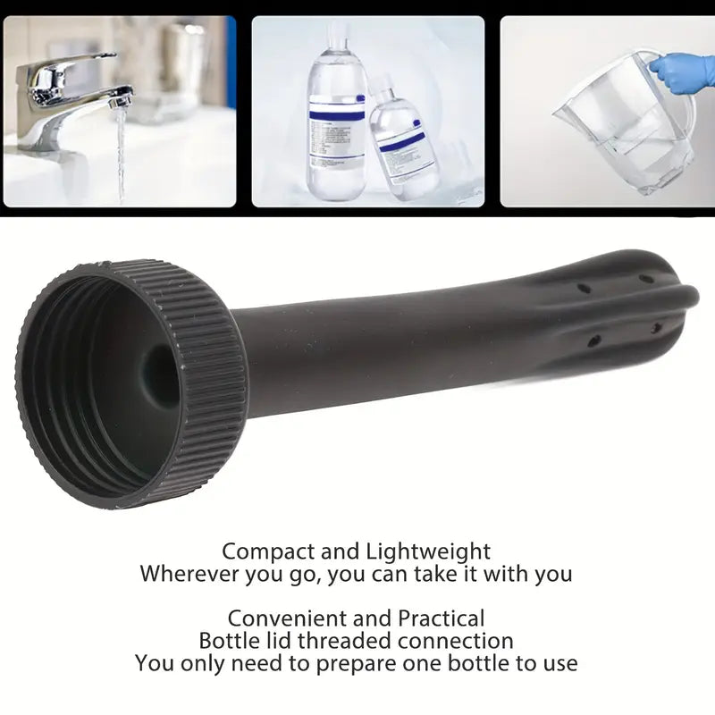 Enema Bottle Nozzle Portable Lid Threaded Silicone Douche Irrigation Plug