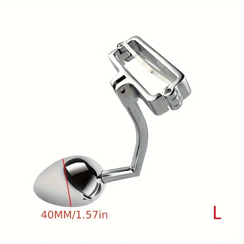 SM Metal Butt Plug Adult Sex Toy For Male Use With Cock Ring For Use