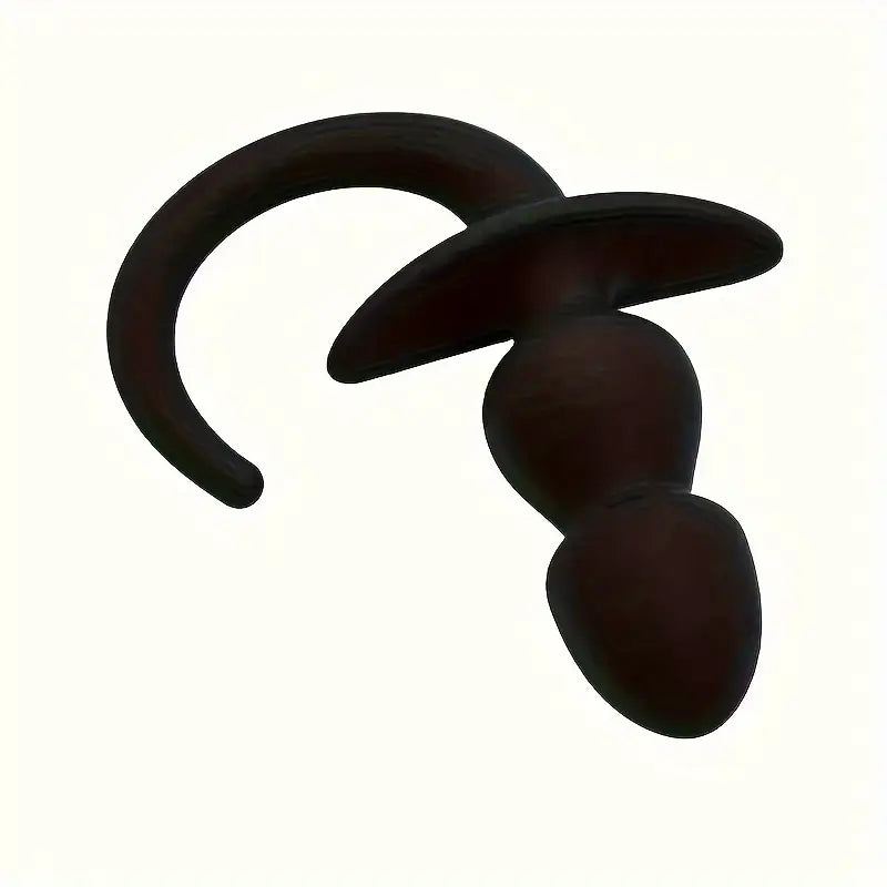 Double Bead Silicone Manual Dog Tail Anal Plug T-Shaped Anal Plug Double Bead Silicone Manual Dog Tail Anal Plug T-Shaped Anal Plug