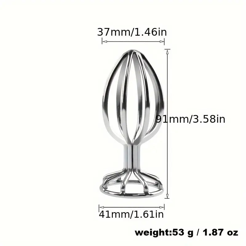 Pleasure Anal Plug Metal Expanding Prostate Massager Butt Plug For Men