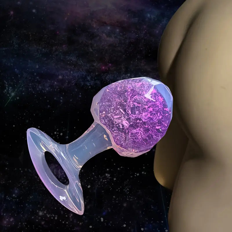 High Transparency Diamond Anal Plug Self-Lubricating Anal Sex Toy