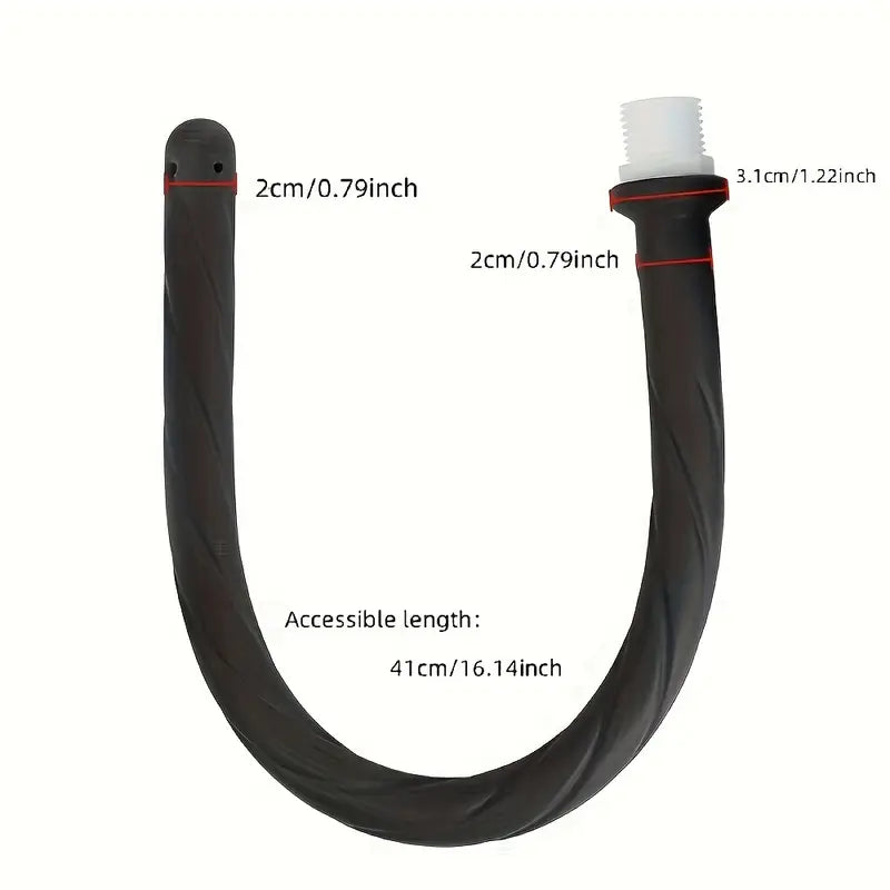 4-Hole Silicone Enema Syringe Anal Shower Cleaning Head Douche Nozzle