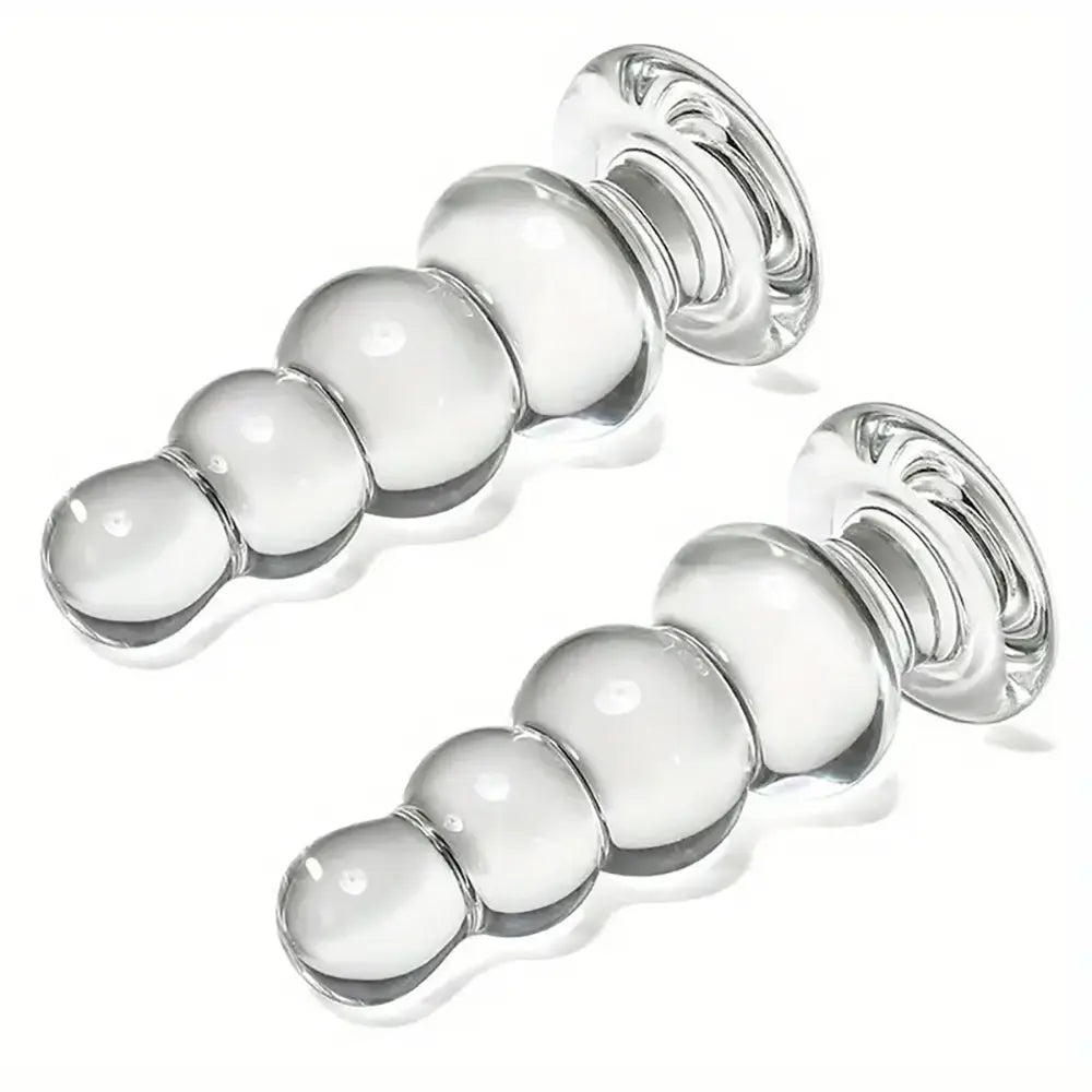 SM Glass Anal Plug Self-Wrist Massager Intimate Couple Play Toy