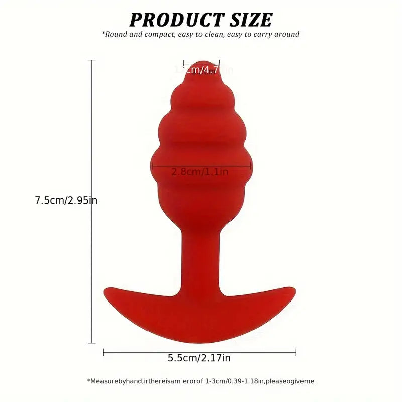 Wear Spiral Silicone Anal Plug Adult Product For Men Women Sex Toy