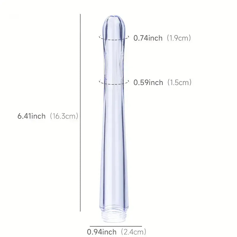 7-Hole Handheld Showerhead Enema Douche Transparent Floor Mount Design