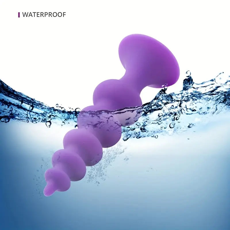 Small Slim Smooth Thread Silicone Soft Butt Plug For Anal Expansion