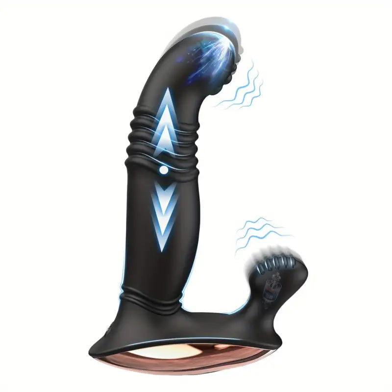 Thrusting Prostate Massager Anal Vibrator Dildo With 9 Thrusting Vibra Thrusting Prostate Massager Anal Vibrator Dildo With 9 Thrusting Vibra
