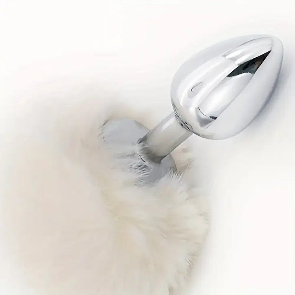 Rabbit Tail Small Butt Plug Bunny Tail Metal Anal Plug Sex Toy Fun Roleplay