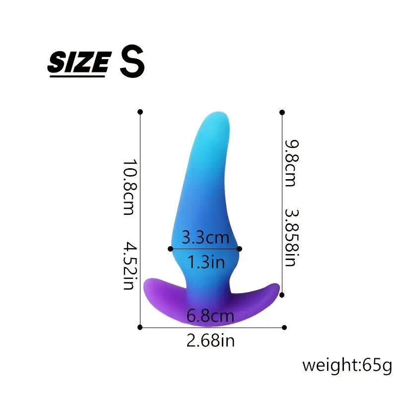 Cute Fantasy Silicone Butt Plug Multi-Size Silicone Butt Plug Training Set