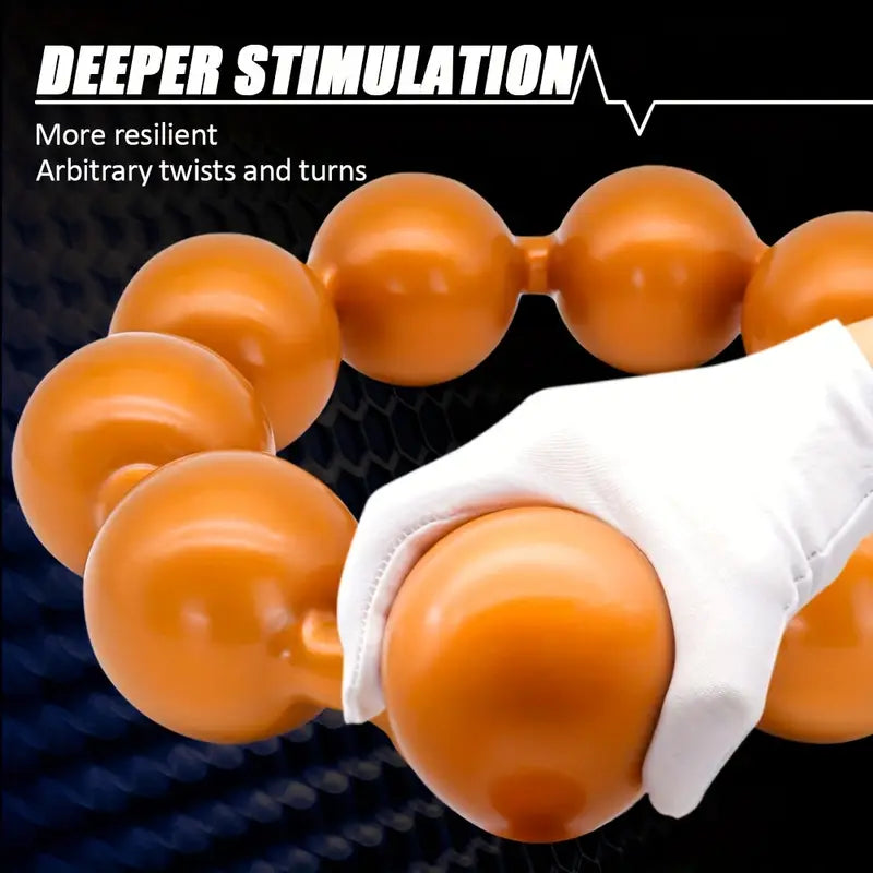 Soft Silicone Adult Pull Beads Extra Long Non-Invasive Anal Sex Toy